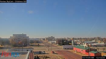 Weather camera view of Childress ISD.