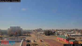 Weather camera view of Childress ISD.