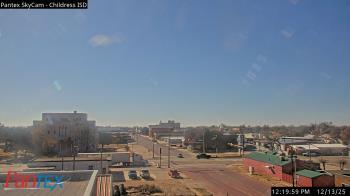 Weather camera view of Childress ISD.