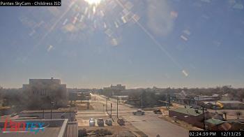Weather camera view of Childress ISD.