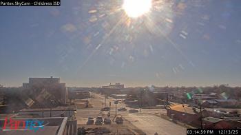 Weather camera view of Childress ISD.
