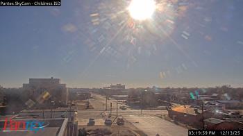 Weather camera view of Childress ISD.