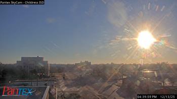 Weather camera view of Childress ISD.