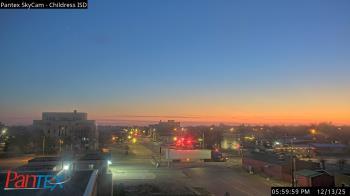 Weather camera view of Childress ISD.