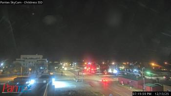 Weather camera view of Childress ISD.