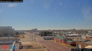 Weather camera view of Childress ISD.