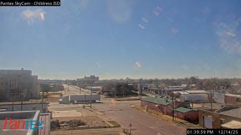 Weather camera view of Childress ISD.