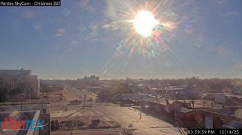 Weather camera view of Childress ISD.