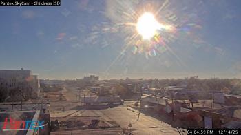 Weather camera view of Childress ISD.