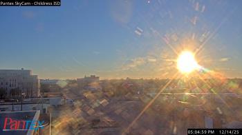 Weather camera view of Childress ISD.