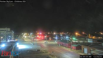 Weather camera view of Childress ISD.