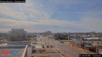 Weather camera view of Childress ISD.