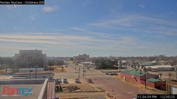 Weather camera view of Childress ISD.