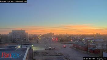 Weather camera view of Childress ISD.