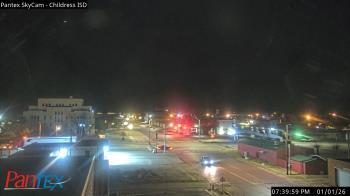 Weather camera view of Childress ISD.