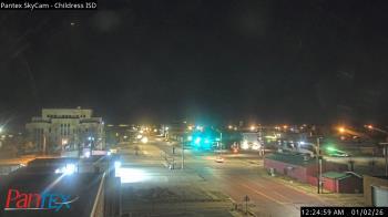 Weather camera view of Childress ISD.