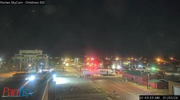 Weather camera view of Childress ISD.