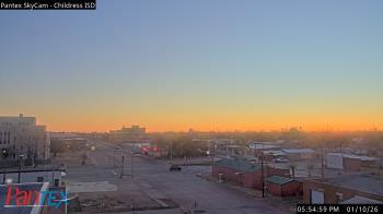 Weather camera view of Childress ISD.