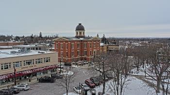Weather camera view of City of Woodstock.