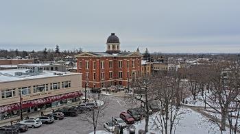 Weather camera view of City of Woodstock.