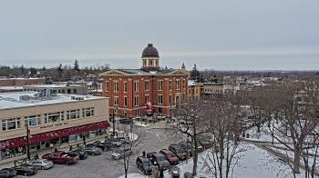 Weather camera view of City of Woodstock.