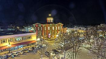 Weather camera view of City of Woodstock.