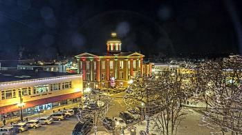 Weather camera view of City of Woodstock.