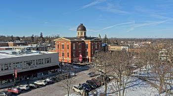 Weather camera view of City of Woodstock.