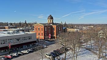 Weather camera view of City of Woodstock.