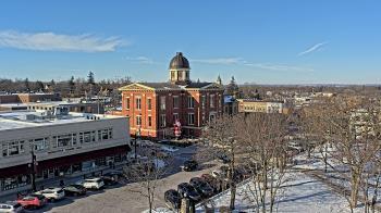 Weather camera view of City of Woodstock.