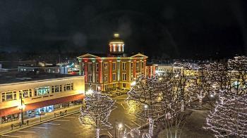 Weather camera view of City of Woodstock.