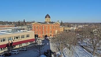 Weather camera view of City of Woodstock.