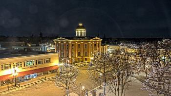 Weather camera view of City of Woodstock.