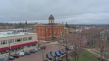 Weather camera view of City of Woodstock.