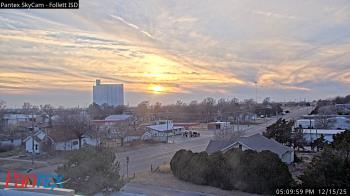 Weather camera view of Follett ISD.