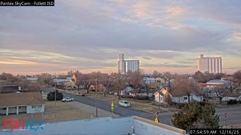 Weather camera view of Follett ISD.