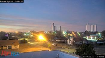 Weather camera view of Follett ISD.