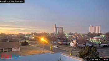 Weather camera view of Follett ISD.