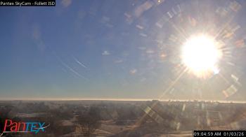 Weather camera view of Follett ISD.