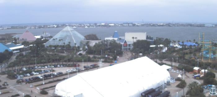 Weather camera view of Moody Gardens Inc..