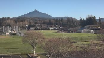 Weather camera view of Granite Falls High School.