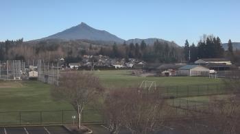 Weather camera view of Granite Falls High School.