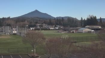 Weather camera view of Granite Falls High School.