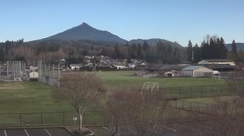 Weather camera view of Granite Falls High School.