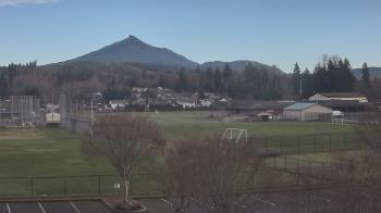 Weather camera view of Granite Falls High School.