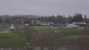 Weather camera view of Granite Falls High School.