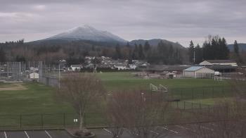 Weather camera view of Granite Falls High School.