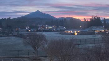 Weather camera view of Granite Falls High School.