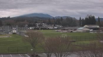 Weather camera view of Granite Falls High School.