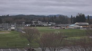 Weather camera view of Granite Falls High School.